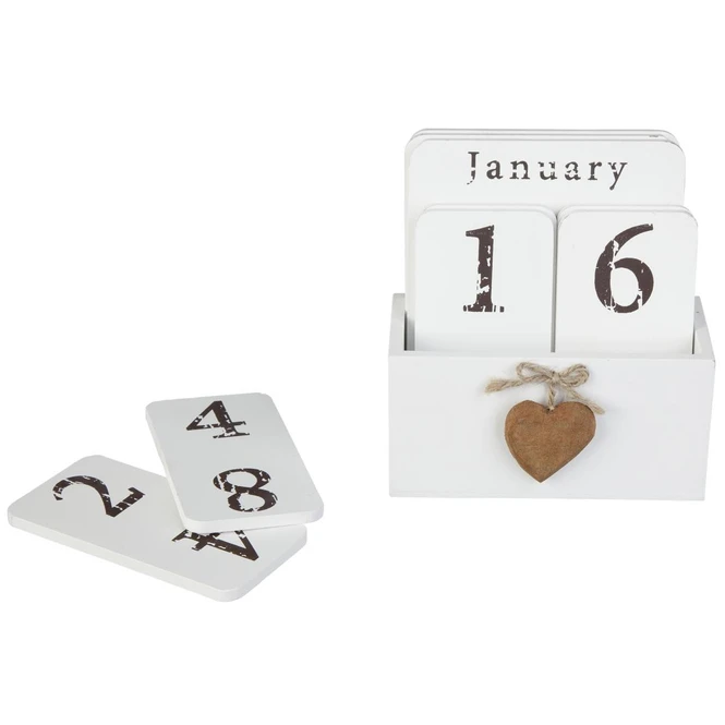 Steckkalender - Aus Holz - Ca. 14 X 6,5 X 15 Cm â Bild 2