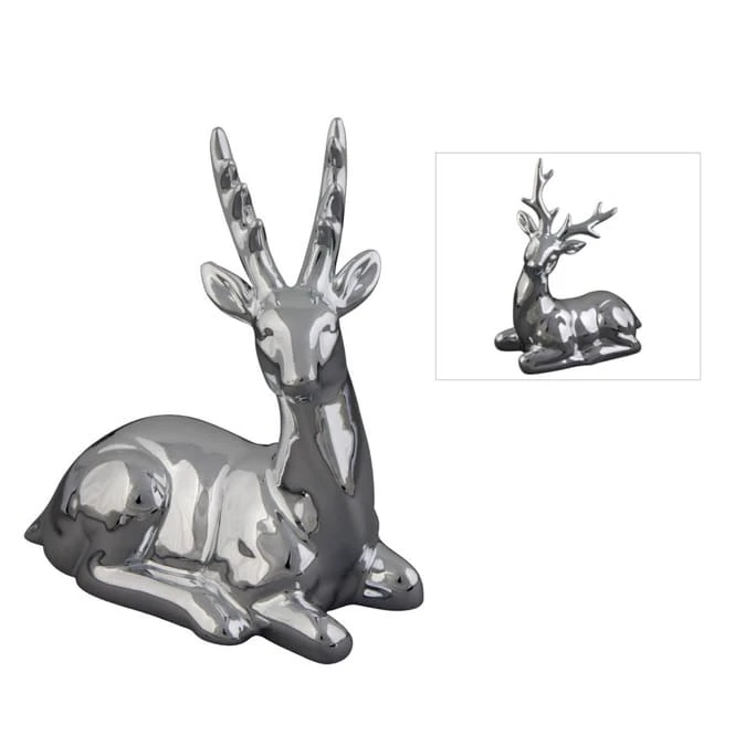 Hirsch - Aus Keramik - Ca. 11 X 5 X 13,5 Cm - 1 StĂŒck â Bild 3