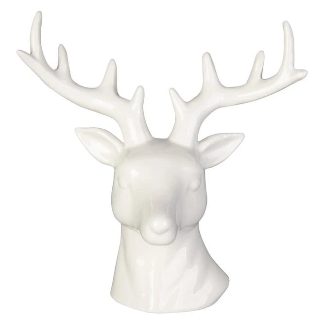 Hirschkopf - Aus Keramik - Ca. 17,5 X 10 X 19 Cm