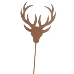 Pflanzenstecker - Hirschkopf - Ca. 58 X 11 Cm