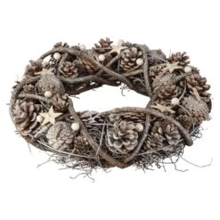 Dekokranz - Aus Holz - Ø = Ca. 34 Cm