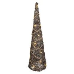 LED-Kegel - Aus Rattan - Verschiedene Größen