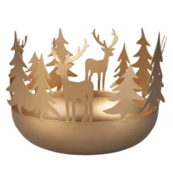 Dekoschale - Hirsche - Ø = Ca. 13 Cm