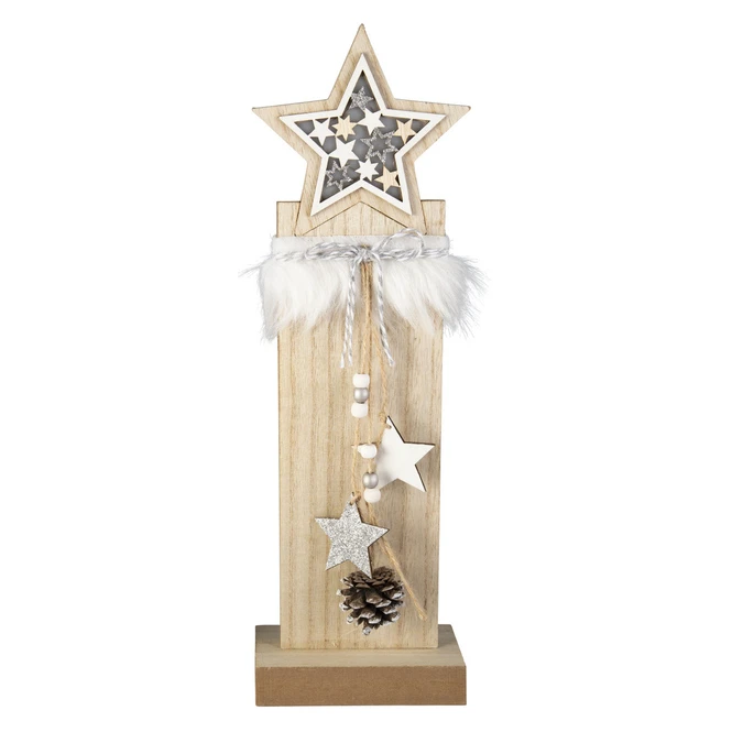 LED-Standdeko - Stern - Aus Holz - Ca. 13 X 7 X 41 Cm â Bild 3