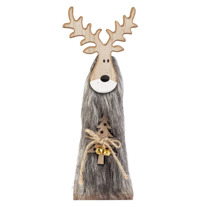 Rentier - Aus Holz - Ca. 13 X 5 X 39 Cm - 1 StĂŒck â Bild 3