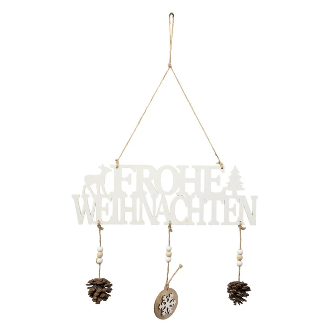 DekohÀnger - Frohe Weihnachten - Aus Holz - Ca. 45 X 29 Cm