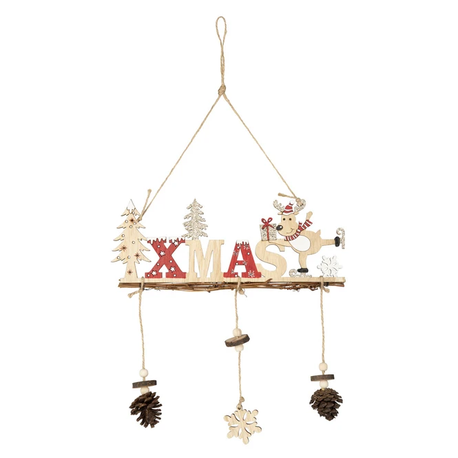 DekohÀnger - XMAS - Aus Holz - Ca. 46 X 26 Cm