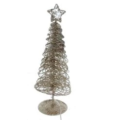 Baum Gold Mit LED - Ca. 30 Cm