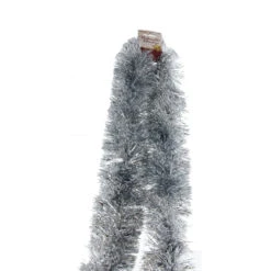 Lamettagirlande Silber/weiß - Ca. 7,5 X 200 Cm