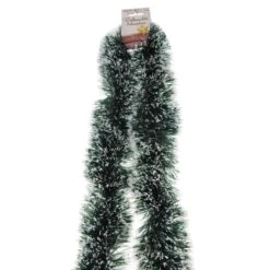 Lamettagirlande Grün/weiß - Ca. 7,5 X 200 Cm