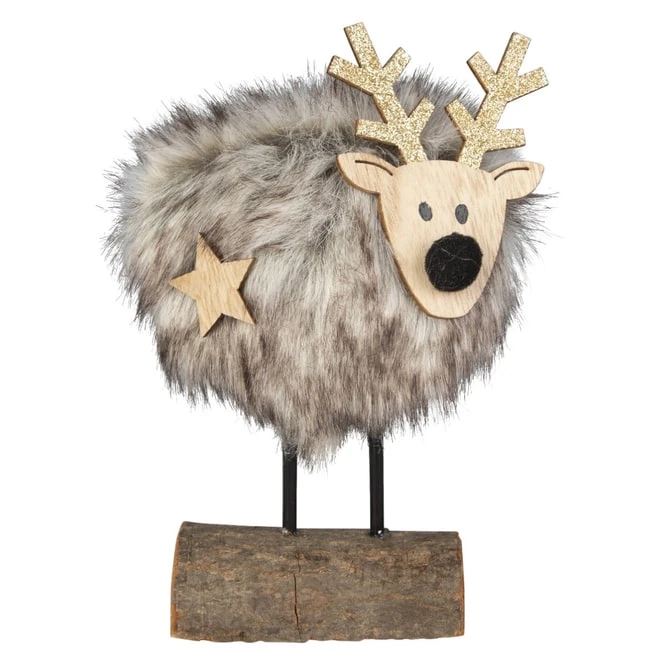 Rentier - Aus Holz - Ca. 8,5 X 4,5 X 15,5 Cm