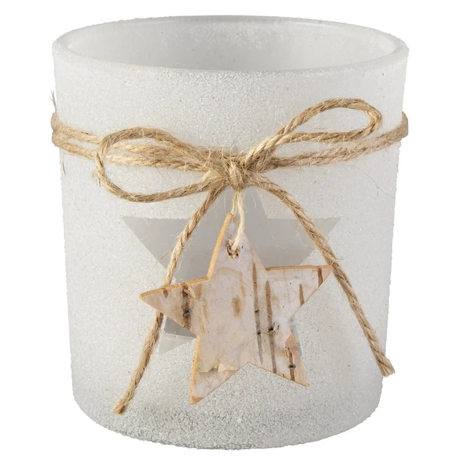 Teelichtglas - Stern - Ca. 7,5 X 8 Cm