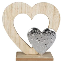 Dekoherzen - Aus Holz - Ca. 18,5 X 6 X 18 Cm