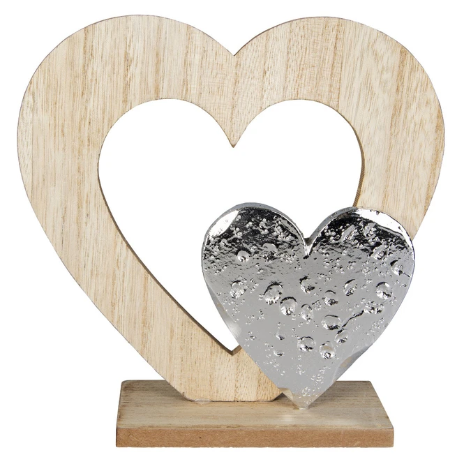 Dekoherzen - Aus Holz - Ca. 18,5 X 6 X 18 Cm