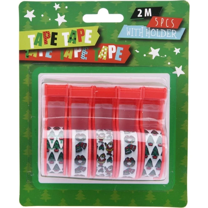 5 Motivklebebänder - 2m Mit Abroller - Weihnachten