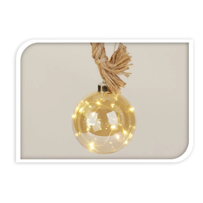 LED-Kugel - Aus Glas - Ă = Ca. 12 Cm - Amber â Bild 2