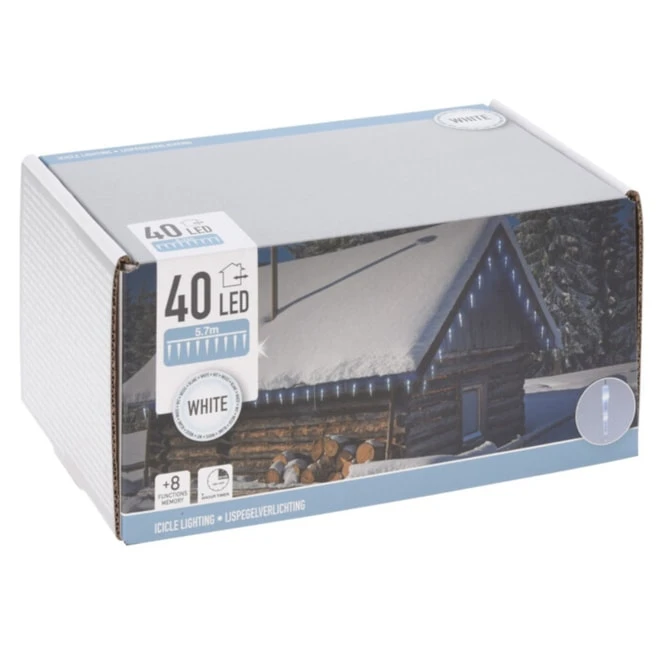 40er LED-Lichterkette - Eiszapfen - Ca. 570 Cm â Bild 2