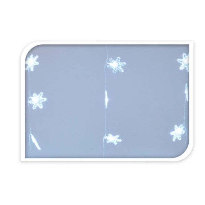 40er LED-Lichtervorhang - Schneeflocken - Ca. 100 X 96 Cm â Bild 3