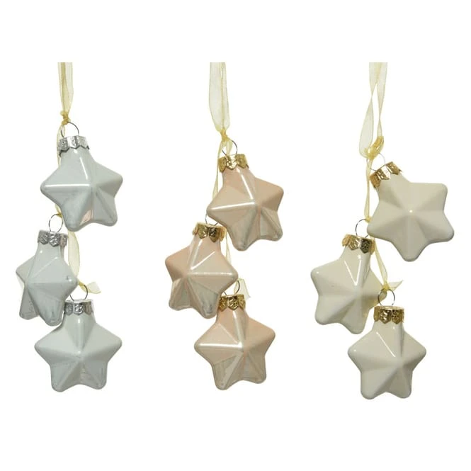 DekohÀnger - Sterne - Ca. 3,5 X 2 X 4 Cm - 1 Set