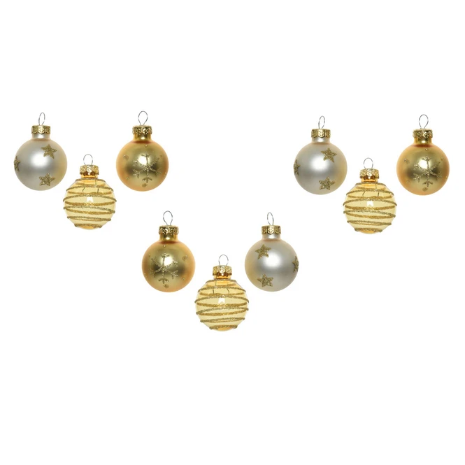 Christbaumkugeln - Bright Luxury - Ø = Ca. 3 Cm - 9 Stück – Bild 2