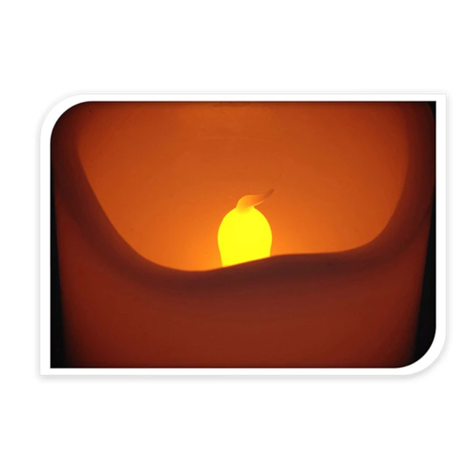 LED-Kerze - Aus Echtwachs - Ca. 7 X 9 Cm â Bild 2