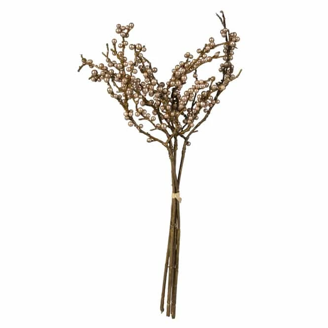 Beerenzweig - Ca. 35 Cm - Gold