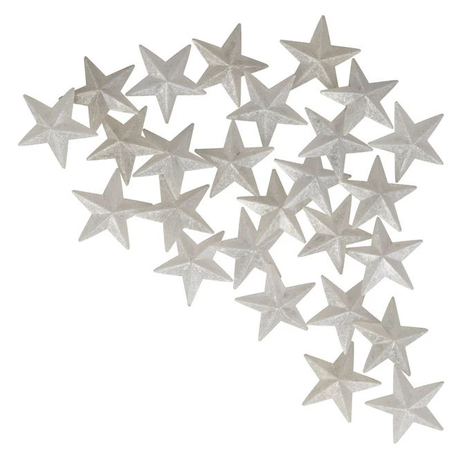 Streudeko - Sterne - Ø = Ca. 3,5 Cm - Weiß