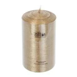 Stumpenkerze - Rustikana - Ca. 6 X 10 Cm - Antikgold