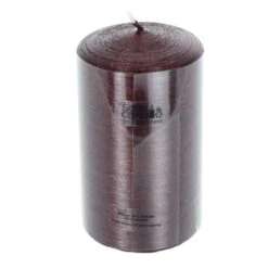 Stumpenkerze - Rustikana - Ca. 6 X 10 Cm - Dunkelrot