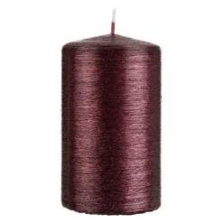 Stumpenkerze - Rustikana - Ca. 6 X 15 Cm - Dunkelrot