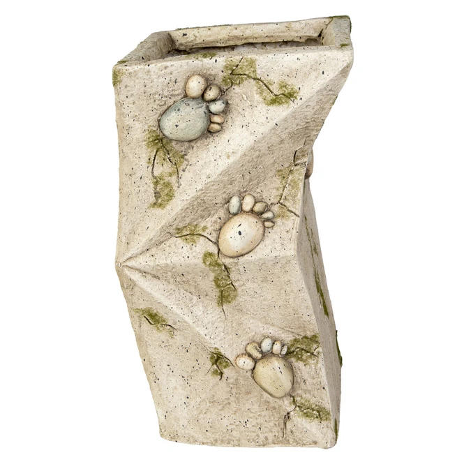 Pflanzgefäß - Säule - Aus Magnesia - Ca. 20 X 23 X 39,5 Cm