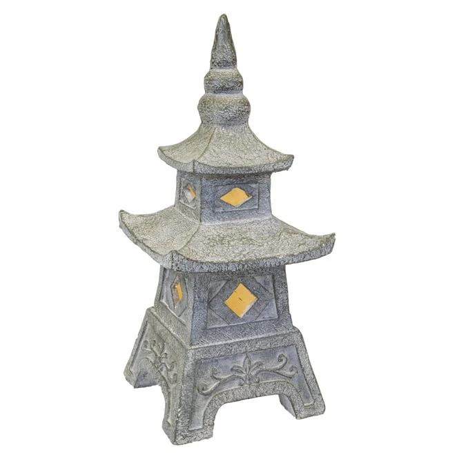 LED-Solarturm - Aus Magnesia - Ca. 23 X 23 X 53,5 Cm â Bild 2