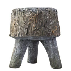 Pflanztopf Baumstamm - Aus Magnesia - Ca. 24,5 X 24,5 X 27 Cm