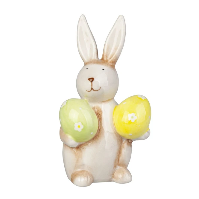 Hase Mit 2 Ostereiern - Aus Dolomit - Ca. 8 X 6 X 13,5 Cm â Bild 2