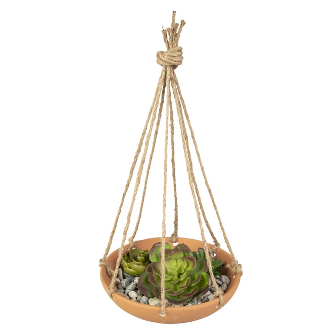 Blumenampel - Schale - Aus Dolomit - Ca. 21,5 X 21,5 X 5,5 Cm â Bild 2