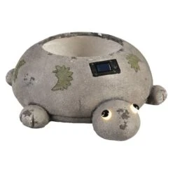 LED-Pflanzgefäß - Schildkröte - Aus Magnesia - Ca. 42,5 X 34,5 X 12,5 Cm