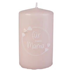 Stumpenkerze - Malin - Ca. 6 X 10 Cm - Rosa