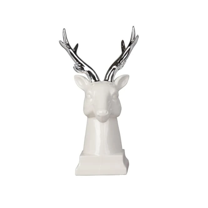 Hirschkopf - Aus Keramik - Ca. 14,5 X 13 X 30,5 Cm â Bild 2