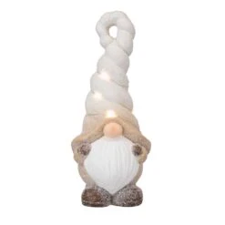 LED-Wichtel - Aus Magnesia - Ca. 14,5 X 12,5 X 32,5 Cm - 1 StĂŒck