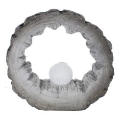 LED-Standdeko - Baumring Mit LED Kugel - Ca. 35,5 X 11 X 33 Cm