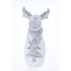 Rentier Stehend Mit LED - Ca. 19,5 X 16,5 X 42 Cm