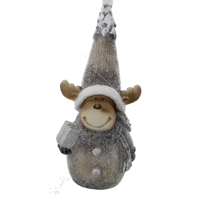 Rentier Stehend Mit LED - Ca. 17,5 X 14,5 X 38,5 Cm