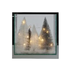 Glaswürfel Mit LED - Ca. 25 X 12 X 25 Cm