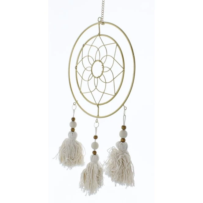 Traumfänger Gold/creme - Ca. 21 X 70 Cm