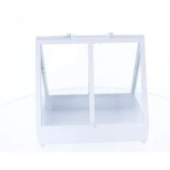 Gewächshäuschen Weiß - Aus Metall - Ca. 22 X 19 X 21,5 Cm