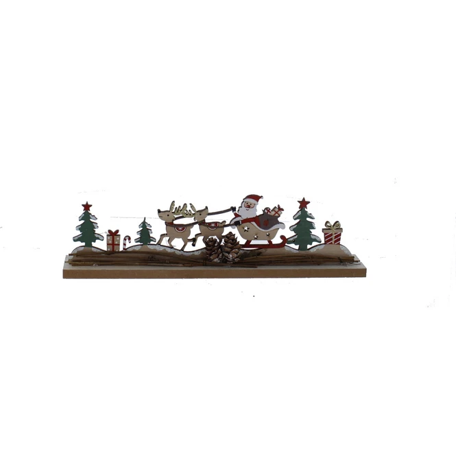 Standdeko - Nikolausschlitten - Ca. 30 X 4,5 X 8 Cm