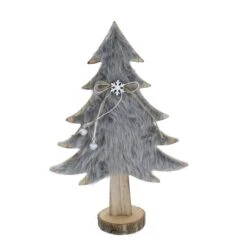 Baum Mit Kunstfell - Ca. 20 X 8 X 30,5 Cm