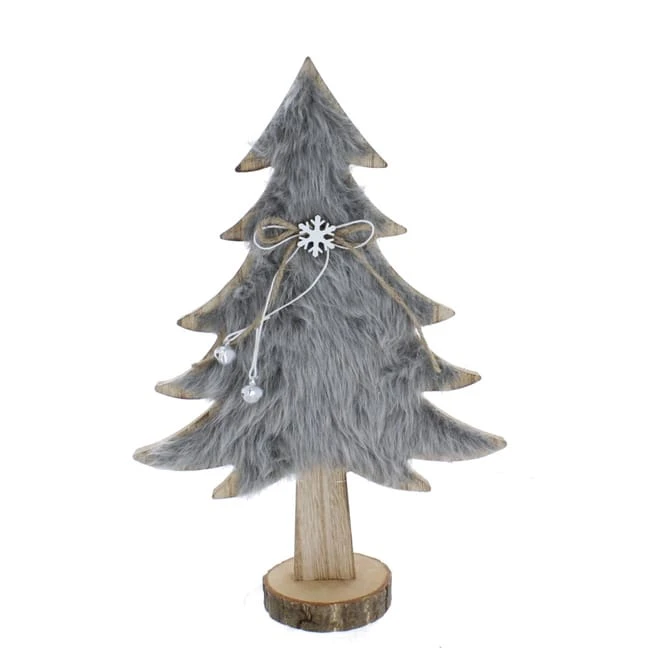 Baum Mit Kunstfell - Ca. 20 X 8 X 30,5 Cm