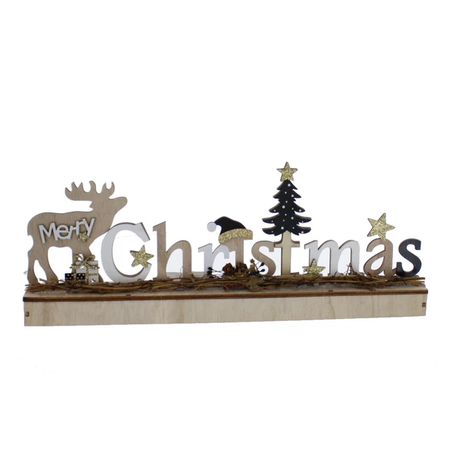 Schriftzug - Christmas - Mit LED - Ca. 40 X 5 X 15,5 Cm