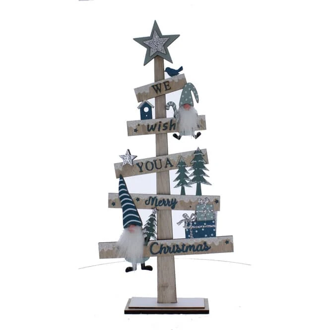 Standdeko - We Wish You A Merry Christmas - Ca. 21 X 5 X 45 Cm